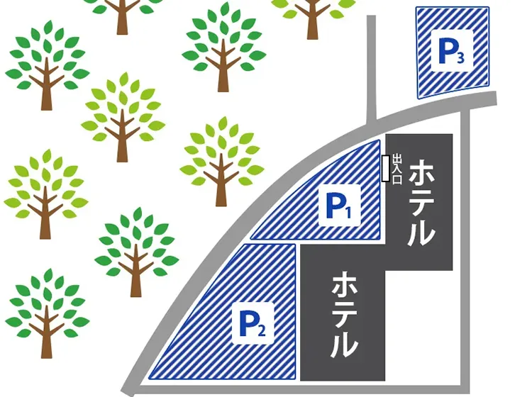 無料駐車場完備のイメージ画像